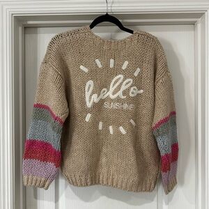 SALTWATER LUXE Women’s Loose Knit Sweater Cardigan - Color Camel - Size S